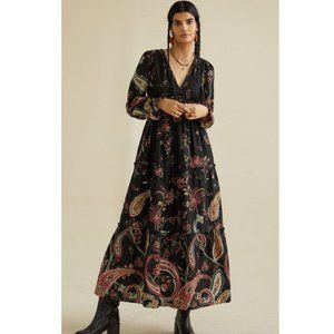 Anthropologie Paisley Maxi Dress